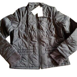 NEW! A New Day Navy Adaptive Quilted Onion Jacket - Converts to a Vest!